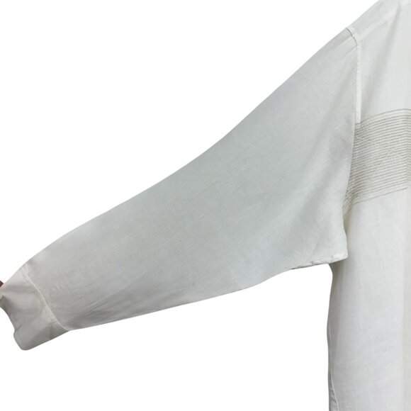 Tommy Bahama 100 % Linen Embroidered Button Up Long Sleeve Men's Shirt size XXL - Picture 3 of 7